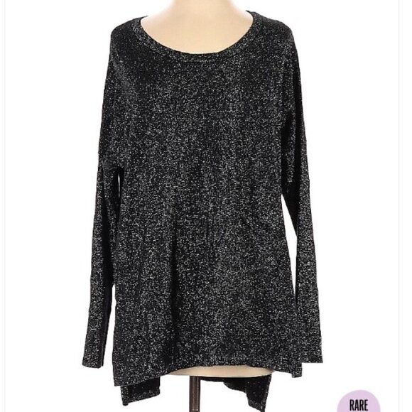 ALTAR'D State Long Sleeve Black Sparkle Oversize Tunic Sweater Size Sm - Med - Picture 1 of 3